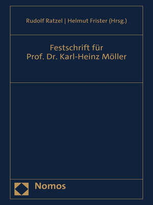 cover image of Festschrift für Prof. Dr. Karl-Heinz Möller